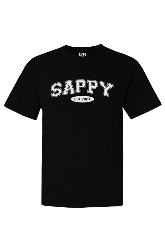 Collegiate Sappy T-Shirt - Black