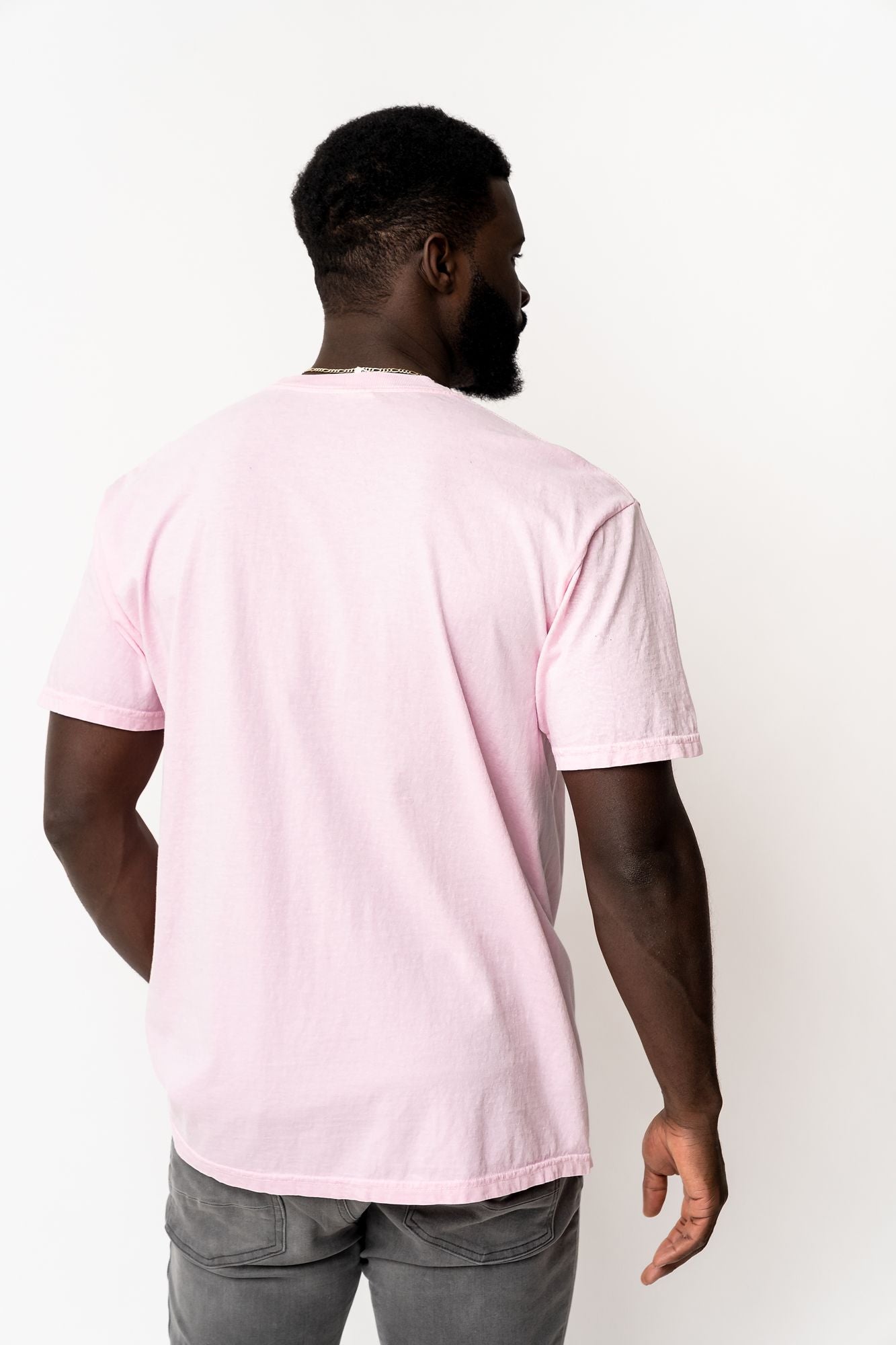 Tshirt Light Pink - Embroidered
