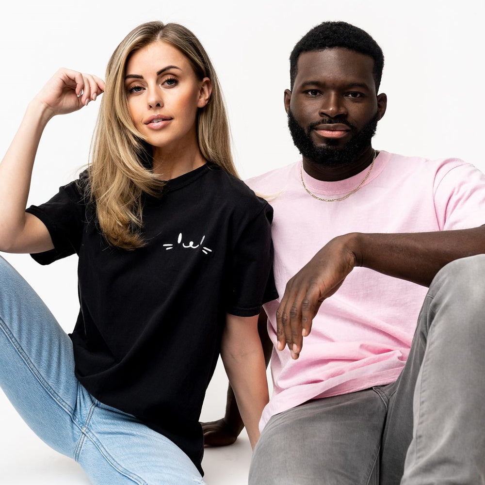 Tshirt Black - Embroidered